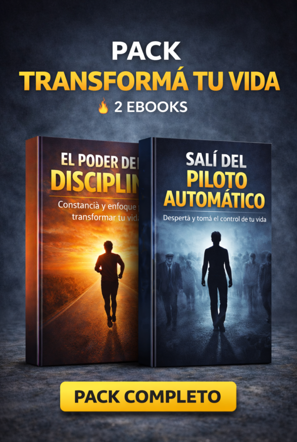 Sali del piloto automático + El poder de la diciplina